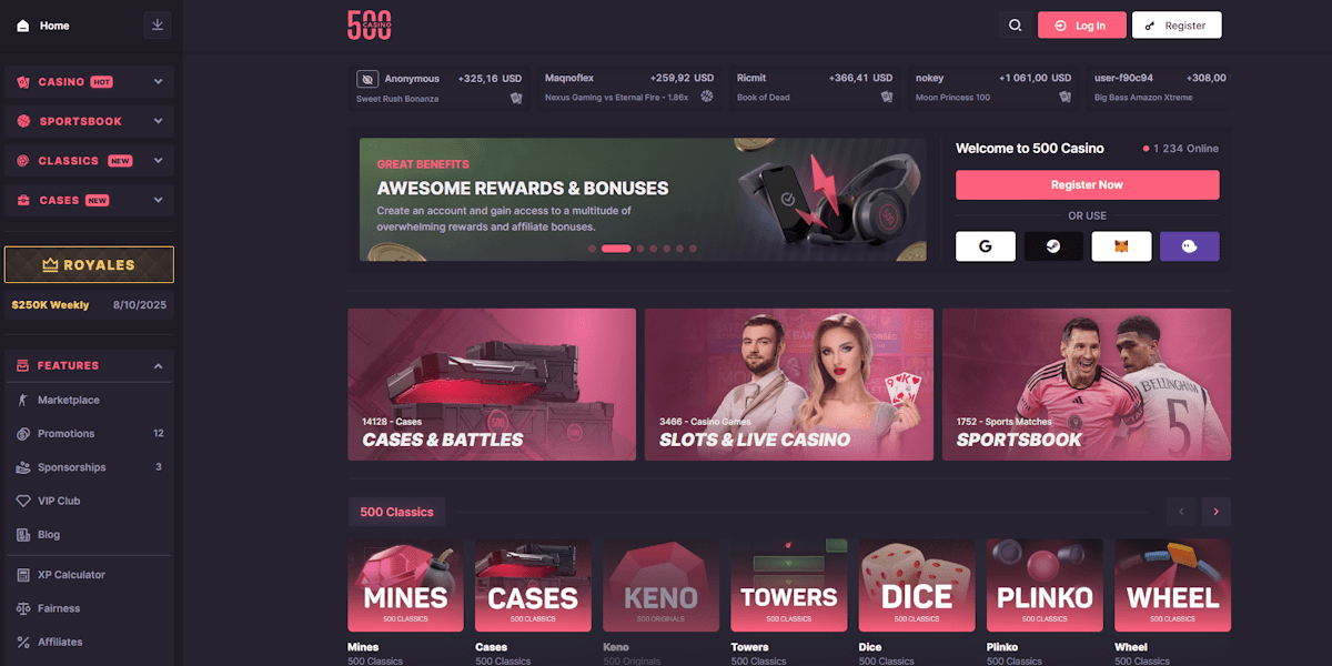 500 Casino Review
